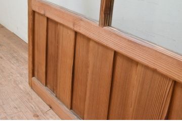 アンティーク建具　大正ロマンの雰囲気漂うガラス戸1枚(引き戸)(R-070937)