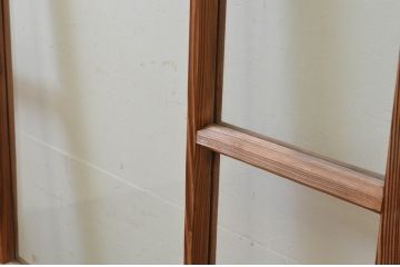 アンティーク建具　大正ロマンの雰囲気漂うガラス戸1枚(引き戸)(R-070938)