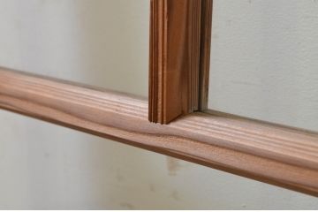 アンティーク建具　大正ロマンの雰囲気漂うガラス戸1枚(引き戸)(R-070938)