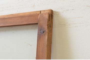 アンティーク建具　大正ロマンの雰囲気漂うガラス戸1枚(引き戸)(R-070938)