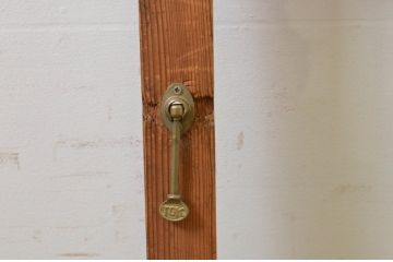 アンティーク建具　大正ロマンの雰囲気漂うガラス戸1枚(引き戸)(R-070938)