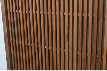 アンティーク建具　上手物!!　和モダンな空間づくりにおすすめの荒格子戸2枚セット(引き戸)(R-070944)