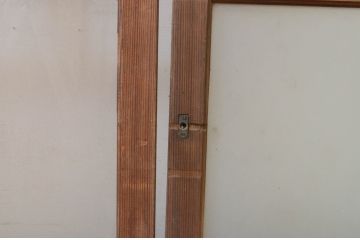 アンティーク建具　大正ロマン　ノスタルジックな雰囲気を醸し出すガラス戸2枚セット(引き戸)(R-070946)