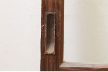 アンティーク建具　大正ロマンの雰囲気漂うガラス戸2枚セット(引き戸)(R-070948)
