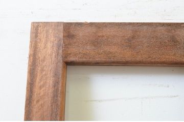 アンティーク建具　大正ロマン　木枠デザインがおしゃれなドア1枚(木製扉)(R-070952)
