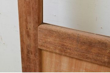アンティーク建具　大正ロマン　木枠デザインがおしゃれなドア1枚(木製扉)(R-070952)