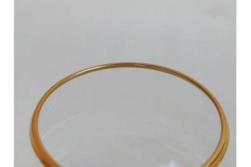 フランス　Baccarat　オールドバカラ　ブドウ模様　金彩　Armagnac　アルマニャック　ブランデー　ゴールドのデザインが高級感を高めるグラス2客セット(葡萄、ぶどう、ワイン、冷酒、梅酒、フルレッドクリスタルガラス)(R-070961)