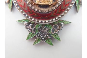 稀少　勲六等宝冠章(宝冠波光章)　略綬　勲章(正章、略章、ケース付き)(R-070970)