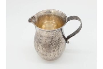 1900年代　TIFFANY&Co. MAKERS　(ティファニー メイカーズ)　総重量約139.95g　STERLING SILVER(スターリングシルバー)　SV925　ミルクポット(シルバーウェア、銀、アンティーク、ビンテージ、ヴィンテージ、クリーマー、ミルクジャー、ピッチャー、洋食器)(R-070972)