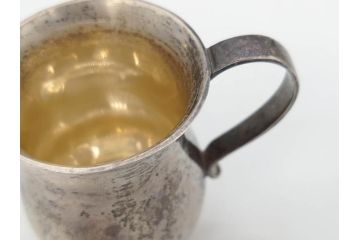 1900年代　TIFFANY&Co. MAKERS　(ティファニー メイカーズ)　総重量約139.95g　STERLING SILVER(スターリングシルバー)　SV925　ミルクポット(シルバーウェア、銀、アンティーク、ビンテージ、ヴィンテージ、クリーマー、ミルクジャー、ピッチャー、洋食器)(R-070972)