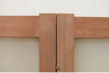 アンティーク建具　和の趣溢れる横長ガラス窓2枚セット(明かり取り、明り取り、ガラス欄間、引き戸、ガラス戸)(R-070993)