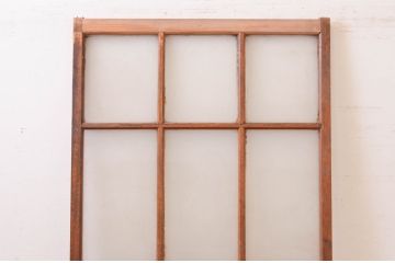 アンティーク建具　どこか懐かしい雰囲気を感じるガラス戸1枚(引き戸)(R-071004)