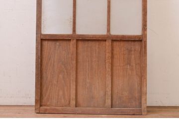 アンティーク建具　どこか懐かしい雰囲気を感じるガラス戸1枚(引き戸)(R-071004)