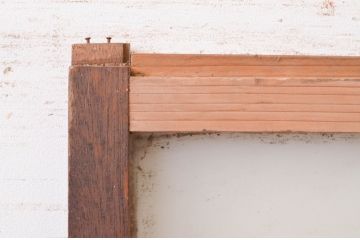 アンティーク建具　どこか懐かしい雰囲気を感じるガラス戸1枚(引き戸)(R-071004)
