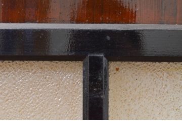 アンティーク建具　ダイヤガラス　和の雰囲気漂うガラス帯戸4枚セット(引き戸、ガラス戸、板戸)(R-071007)