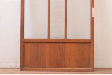 アンティーク建具　どこか懐かしい雰囲気を感じるガラス引き戸1枚(ガラス戸)(R-071015)