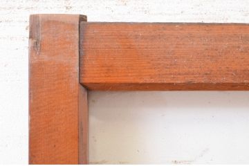 アンティーク建具　どこか懐かしい雰囲気を感じるガラス引き戸1枚(ガラス戸)(R-071015)