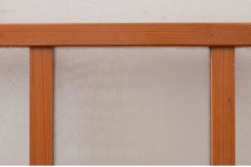 アンティーク建具　どこか懐かしい雰囲気を感じるガラス引き戸1枚(ガラス戸)(R-071015)