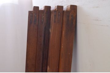 アンティーク建具　ノスタルジックな雰囲気を醸し出すガラス戸4枚セット(引き戸)(R-071016)