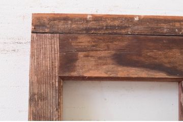 アンティーク建具　大正ロマン　どこか懐かしい雰囲気漂うガラス戸1枚(引き戸)(R-071018)