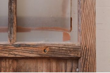 アンティーク建具　大正ロマン　どこか懐かしい雰囲気漂うガラス戸1枚(引き戸)(R-071018)