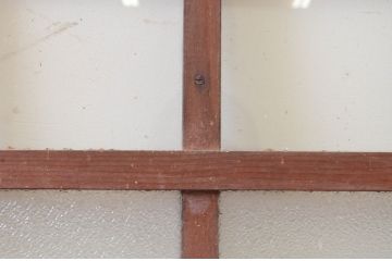 アンティーク建具　大正ロマン　どこか懐かしい雰囲気漂うガラス戸1枚(引き戸)(R-071018)