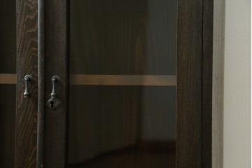 和製アンティーク　栓材　懐かしい雰囲気が魅力の小振りな本箱　(R-071041)