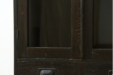 和製アンティーク　栓材　懐かしい雰囲気が魅力の小振りな本箱　(R-071041)