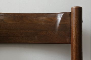 デンマークビンテージ　チーク材　本革調(合成皮革)　あたたかみのある雰囲気が魅力のダイニングチェア4脚セット(椅子、イス、ヴィンテージ、北欧)(R-071043)です