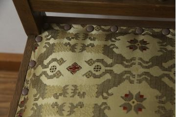 和製ビンテージ　神戸洋家具　オーク材　どこか懐かしい雰囲気漂うチェア(デスクチェア、ダイニングチェア、ヴィンテージ)(R-071044)