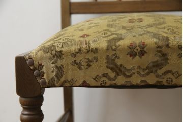 和製ビンテージ　神戸洋家具　オーク材　どこか懐かしい雰囲気漂うチェア(デスクチェア、ダイニングチェア、ヴィンテージ)(R-071044)