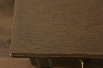 和製ビンテージ　神戸洋家具　オーク材　ノスタルジックな雰囲気漂う片袖机(ワークデスク、オフィスデスク、在宅用、在宅ワーク用、ヴィンテージ)(R-071045)