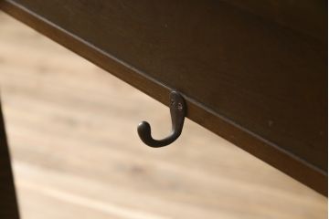 和製アンティーク　栓材　シンプルなデザインが取り入れやすい片袖机(ワークデスク、オフィスデスク、在宅用、在宅ワーク用)(R-071046)