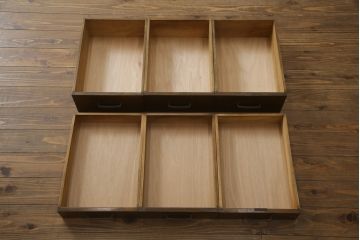 和製アンティーク　栓材　シンプルなデザインが取り入れやすい片袖机(ワークデスク、オフィスデスク、在宅用、在宅ワーク用)(R-071046)