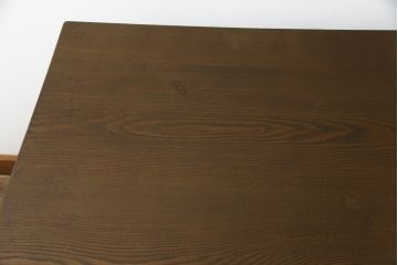 和製アンティーク　栓材　シンプルなデザインが取り入れやすい片袖机(ワークデスク、オフィスデスク、在宅用、在宅ワーク用)(R-071046)