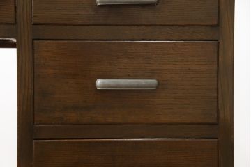和製アンティーク　栓材　シンプルなデザインが取り入れやすい片袖机(ワークデスク、オフィスデスク、在宅用、在宅ワーク用)(R-071046)