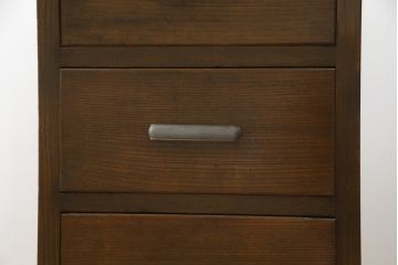 和製アンティーク　栓材　シンプルなデザインが取り入れやすい片袖机(ワークデスク、オフィスデスク、在宅用、在宅ワーク用)(R-071046)