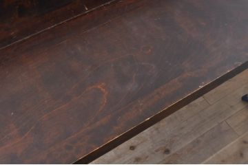 和製ビンテージ　絶版品　北海道民芸家具　風格漂う両袖ライティングビューロー(デスク、両袖机、在宅用、在宅ワーク用、ヴィンテージ)(R-071048)