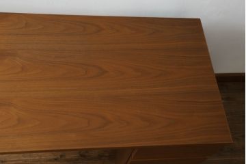 中古　ACTUS(アクタス)　MEZZO(メッツォ)　デスク120　シンプルなデザインと程良い大きさが取り入れやすいデスクとチェアのセット(ワークデスク、片袖机、椅子、イス、在宅用、在宅ワーク用)(R-071049)