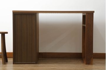 中古　ACTUS(アクタス)　MEZZO(メッツォ)　デスク120　シンプルなデザインと程良い大きさが取り入れやすいデスクとチェアのセット(ワークデスク、片袖机、椅子、イス、在宅用、在宅ワーク用)(R-071049)