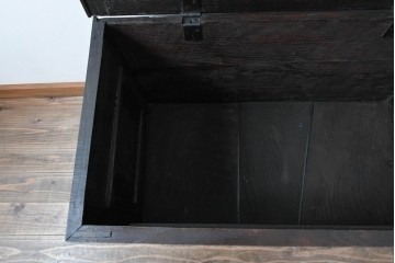 イギリスアンティーク　希少　1780年代　歴史的価値のあるオーク材コファ(ブランケットボックス、コファー、ベンチチェスト、収納箱、英国)(R-071053)