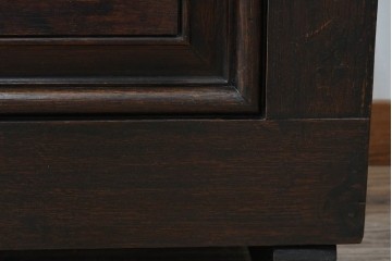 イギリスアンティーク　希少　1780年代　歴史的価値のあるオーク材コファ(ブランケットボックス、コファー、ベンチチェスト、収納箱、英国)(R-071053)