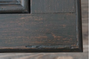 イギリスアンティーク　希少　1780年代　歴史的価値のあるオーク材コファ(ブランケットボックス、コファー、ベンチチェスト、収納箱、英国)(R-071053)