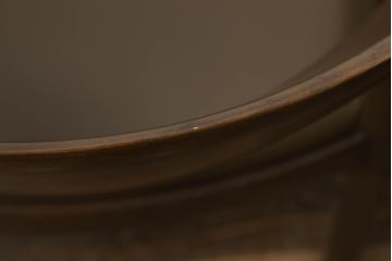 中古　美品　CONDE HOUSE(カンディハウス)　WING LUX(ウイングラックス)シリーズ　ナラ材　滑らかな曲線を描くデザインが魅力のアームチェア(定価4脚で約51万円)(ダイニングチェア、椅子、イス)(R-071066)
