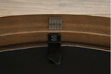中古　美品　CONDE HOUSE(カンディハウス)　WING LUX(ウイングラックス)シリーズ　ナラ材　滑らかな曲線を描くデザインが魅力のアームチェア(定価4脚で約51万円)(ダイニングチェア、椅子、イス)(R-071066)