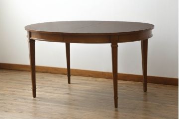 中古　DREXEL HERITAGE(ドレクセルヘリテイジ)　Triune(トライユン)　品のある佇まいが魅力のダイニングテーブル(エクステンションテーブル、食卓、4人掛け、6人掛け、8人掛け)(R-071067)