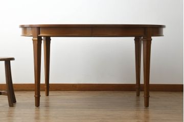 中古　DREXEL HERITAGE(ドレクセルヘリテイジ)　Triune(トライユン)　品のある佇まいが魅力のダイニングテーブル(エクステンションテーブル、食卓、4人掛け、6人掛け、8人掛け)(R-071067)