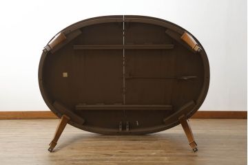 中古　DREXEL HERITAGE(ドレクセルヘリテイジ)　Triune(トライユン)　品のある佇まいが魅力のダイニングテーブル(エクステンションテーブル、食卓、4人掛け、6人掛け、8人掛け)(R-071067)