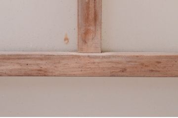 アンティーク建具　大正ロマン　どこか懐かしい雰囲気漂うガラス窓1枚(引き戸、ガラス戸)(R-071103)