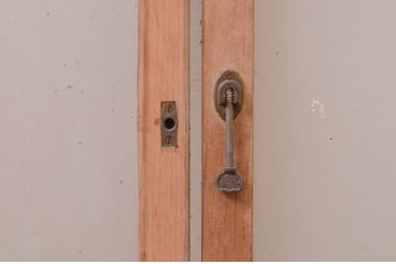 アンティーク建具　大正ロマン　どこか懐かしい雰囲気漂うガラス窓4枚セット(引き戸、ガラス戸)(R-071104)